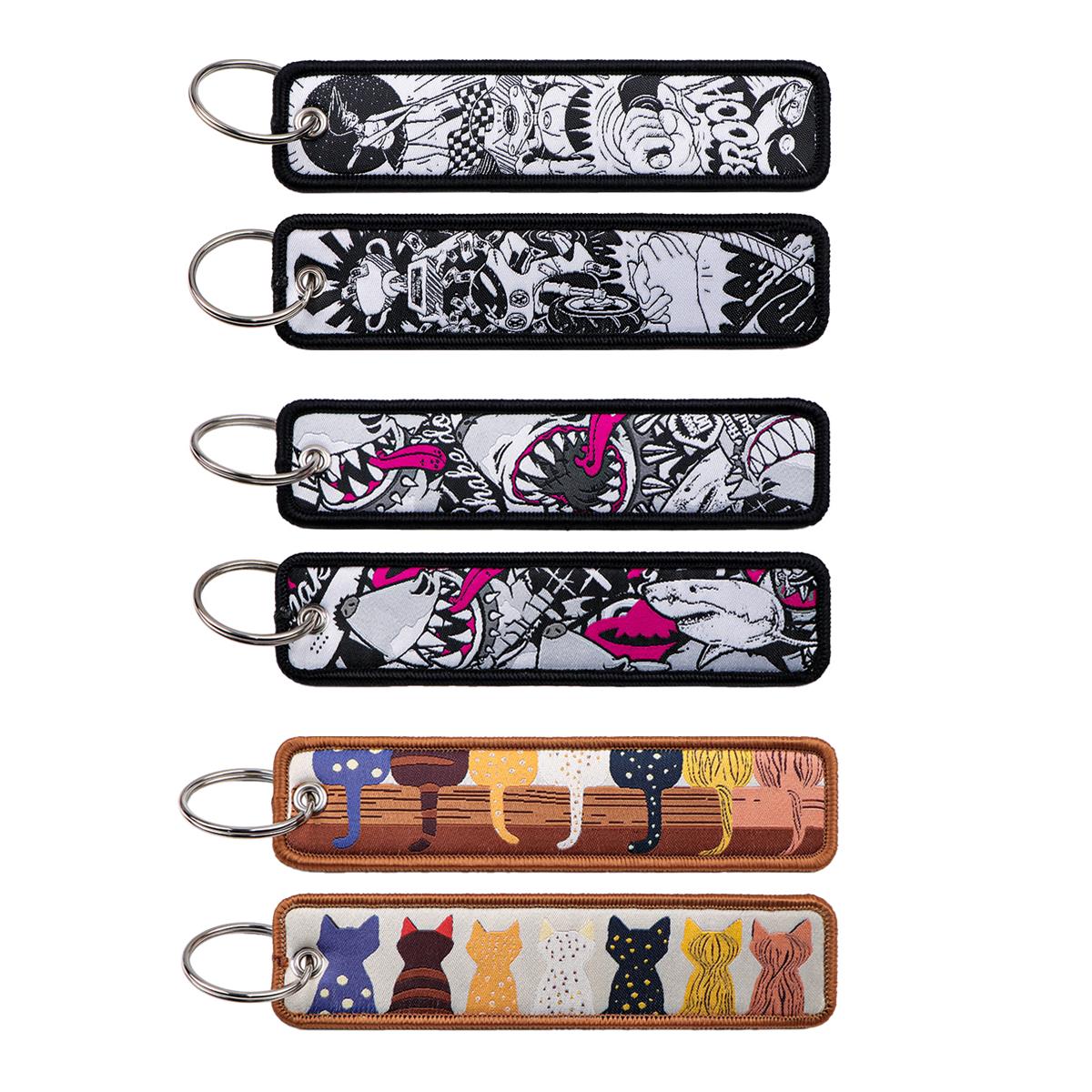 Car Accessories Quotation - 1 Buah Gantungan Kunci Bordir Anime