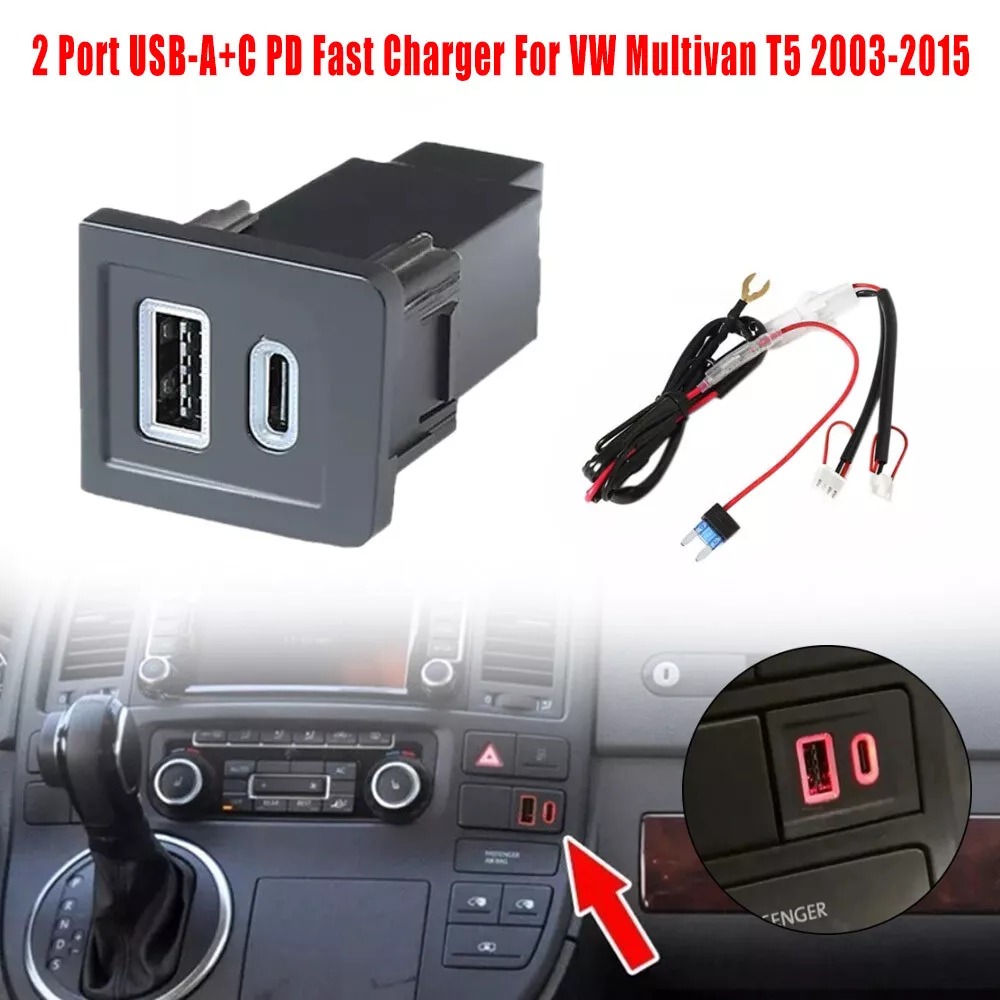 Car Accessories Qc - 1Pcs Aksesoris Mobil USB PD+QC 2