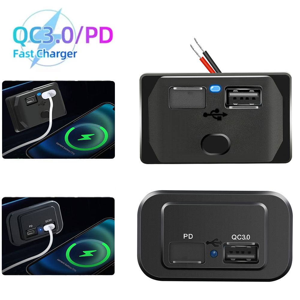 Car Accessories Qc - Stopkontak Pengisi Daya Mobil Cepat USB