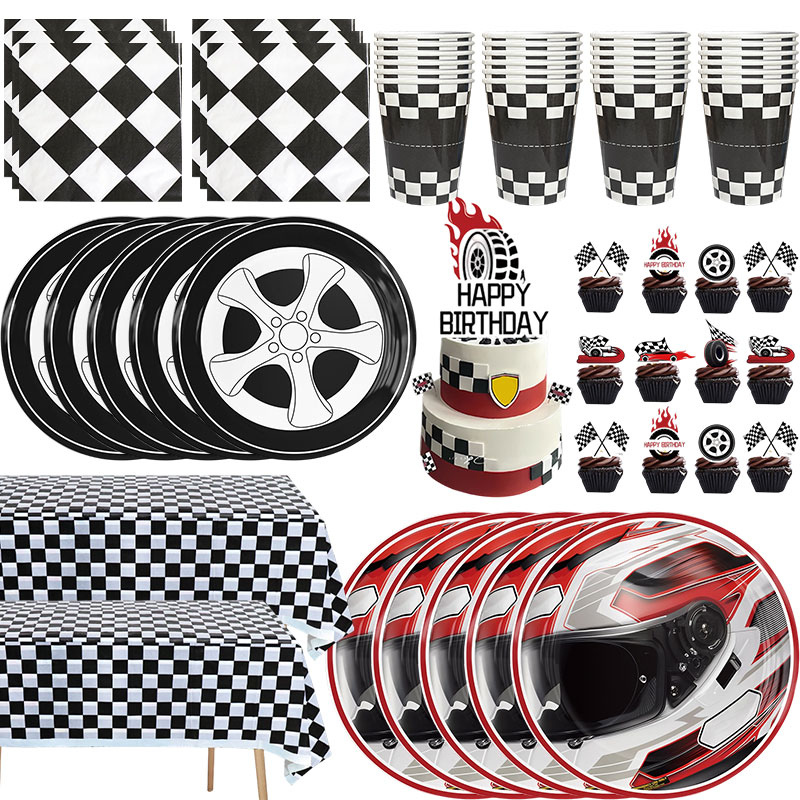 Car Accessories Banner - Set Perlengkapan Pesta Ulang Tahun Bertema