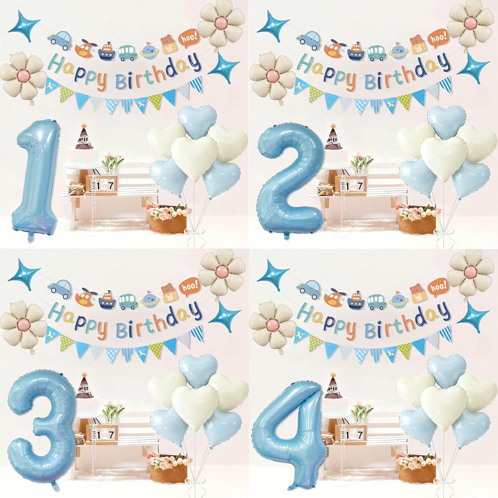 Car Accessories Banner - 1 Set Banner Selamat Ulang Tahun