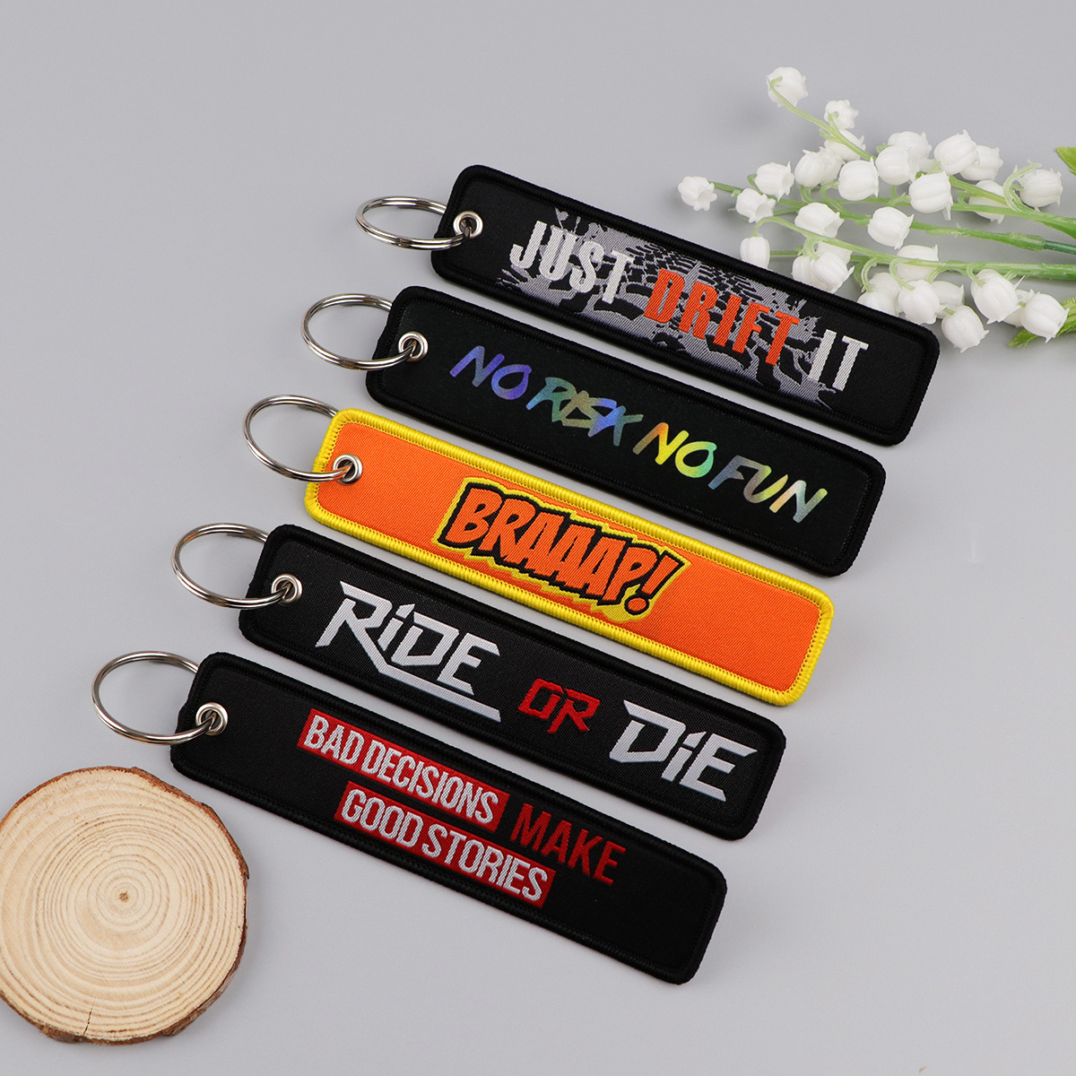 1 Buah Gantungan Kunci Bordir  - Car Accessories Quotation ulasan dan harga