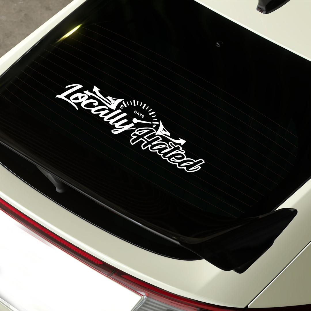 JDM Jendela Belakang Mobil Sti - Car Accessories Banner ulasan dan harga