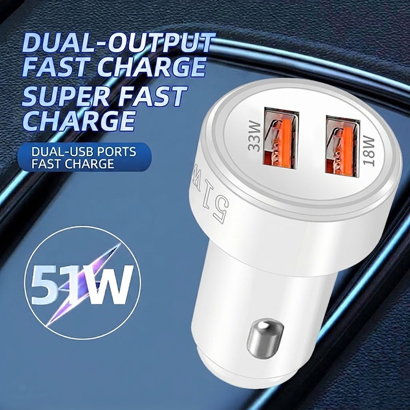 Pengisi Daya Mobil USB Dual Po - Car Accessories Qc ulasan dan harga