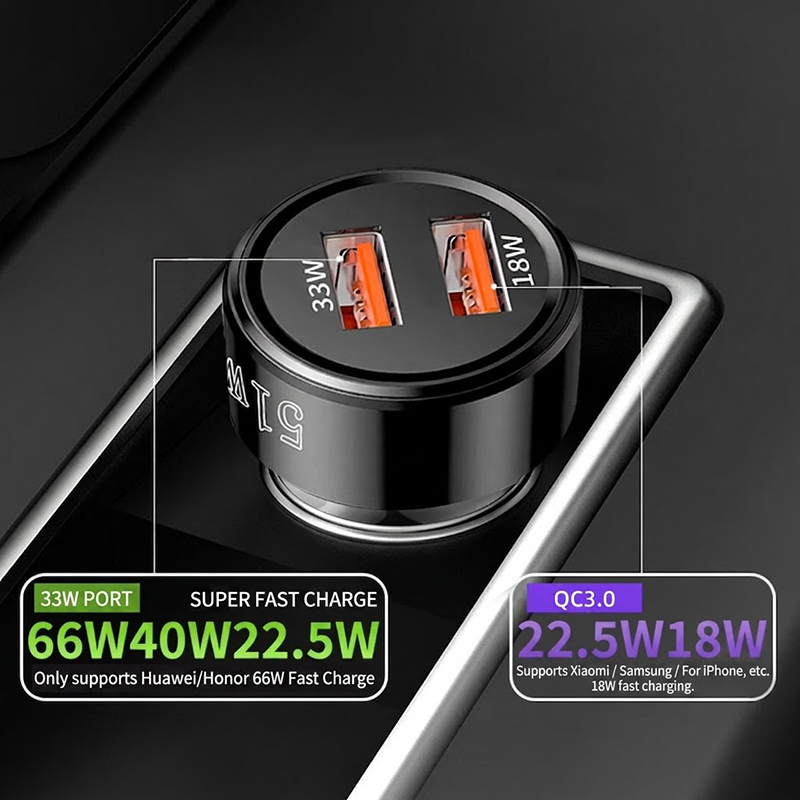 Pengisi Daya Mobil USB Dual Po - Car Accessories Qc ulasan dan harga