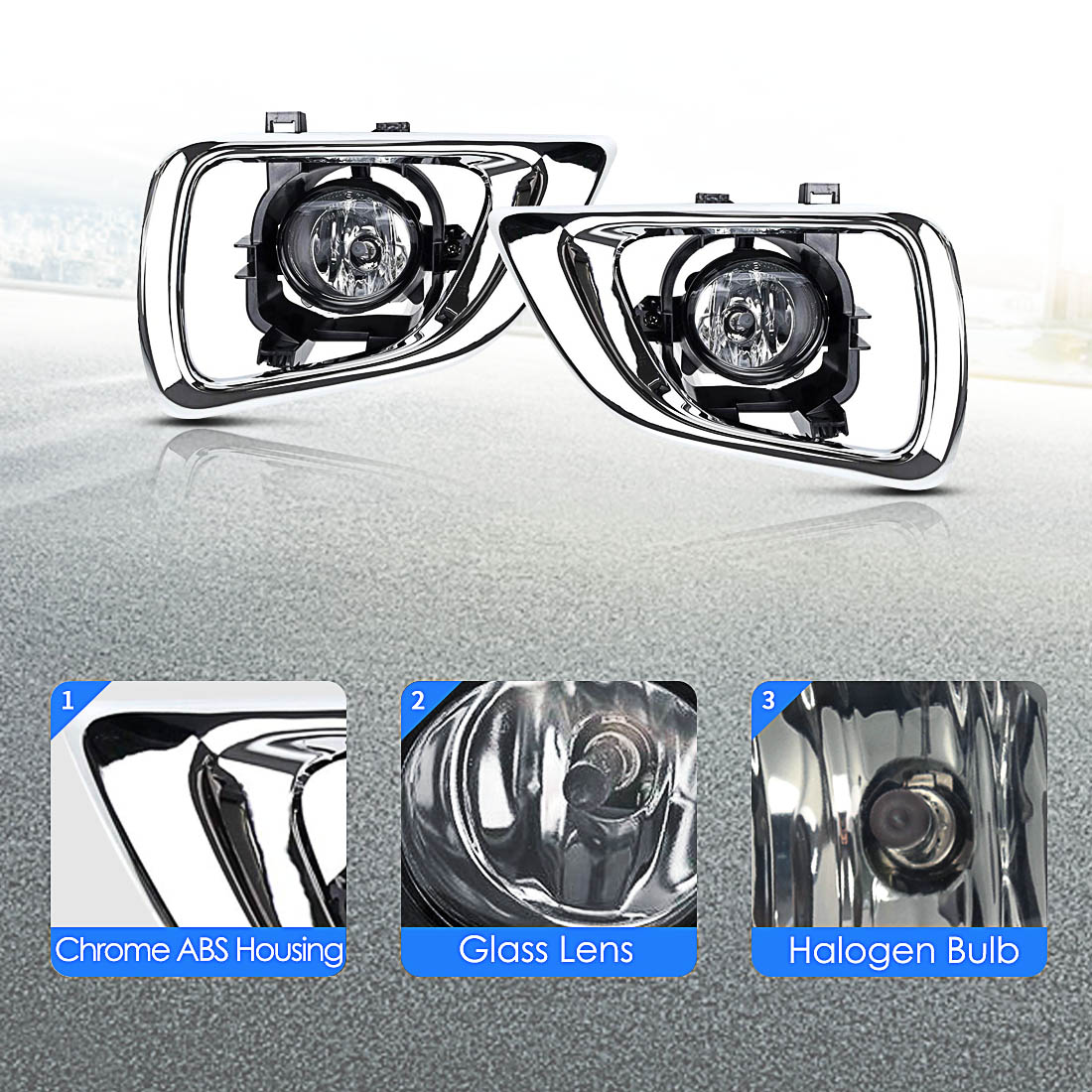 Lampu kabut LED untuk Nissan N - Car Accessories For Road Trip ulasan dan harga