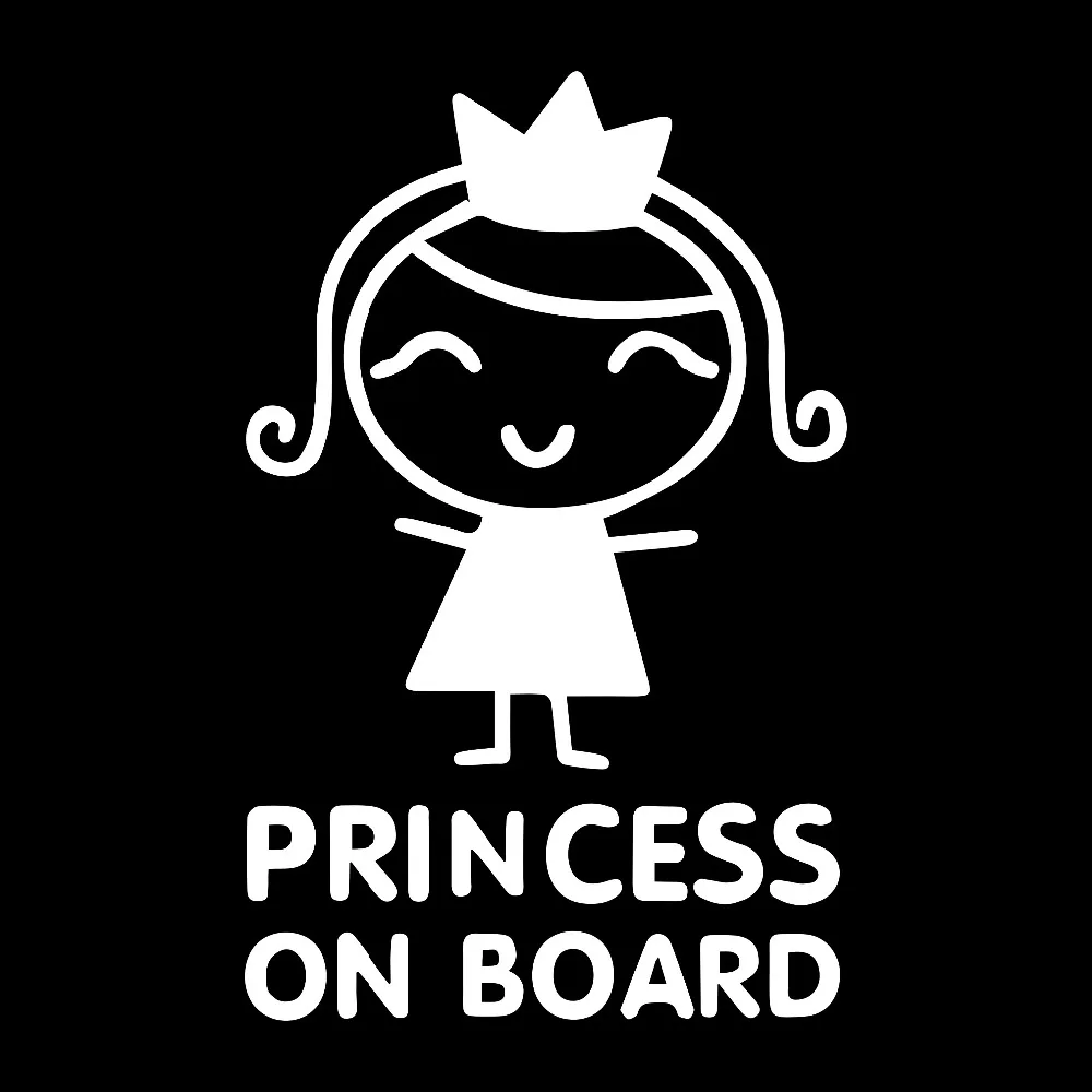 Stiker Mobil Kepribadian Putri - Car Accessories For Baby ulasan dan harga
