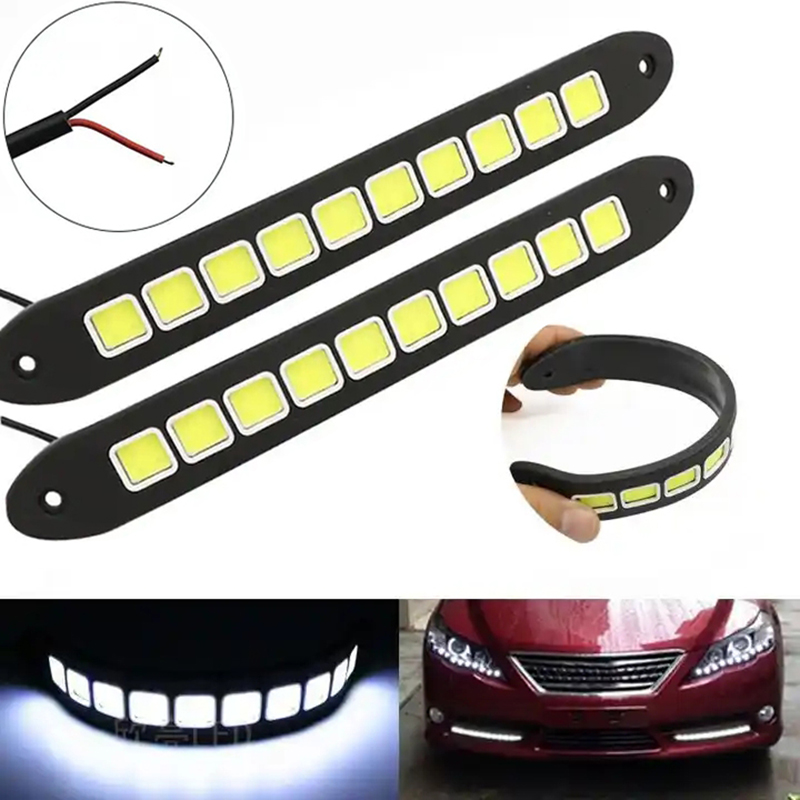 Lampu LED mobil, 1/2 buah DRL  - Car Accessories For Road Trip ulasan dan harga