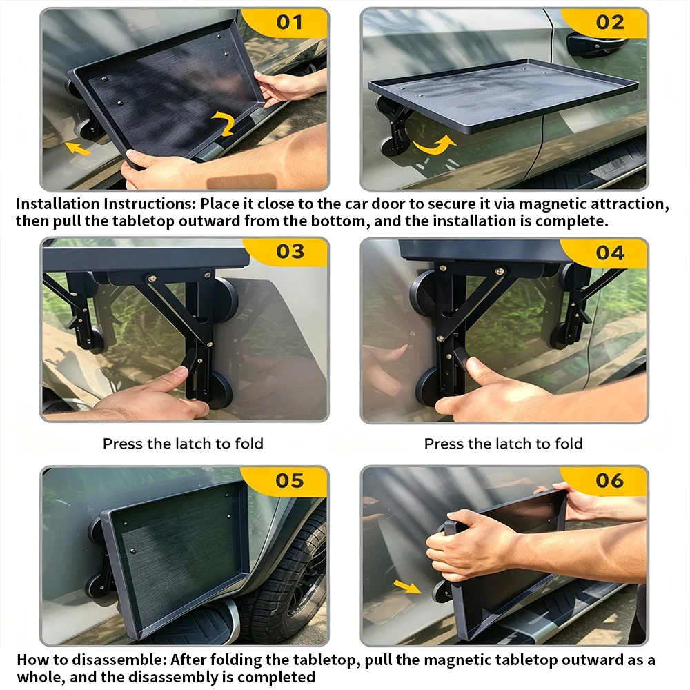Meja Lipat Portabel untuk Pint - Car Accessories For Road Trip ulasan dan harga
