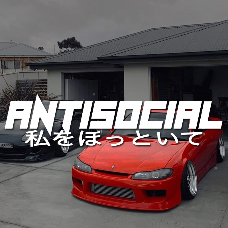 Stiker Vinyl 'ANTISOCIRL' Gaya - Car Accessories Banner ulasan dan harga